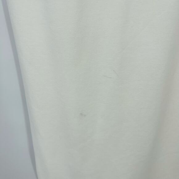 Line & Dot | Starlet Midi Sheath Dress Organza Off Shoulder Sleeves in Ivory S - Picture 10 of 16